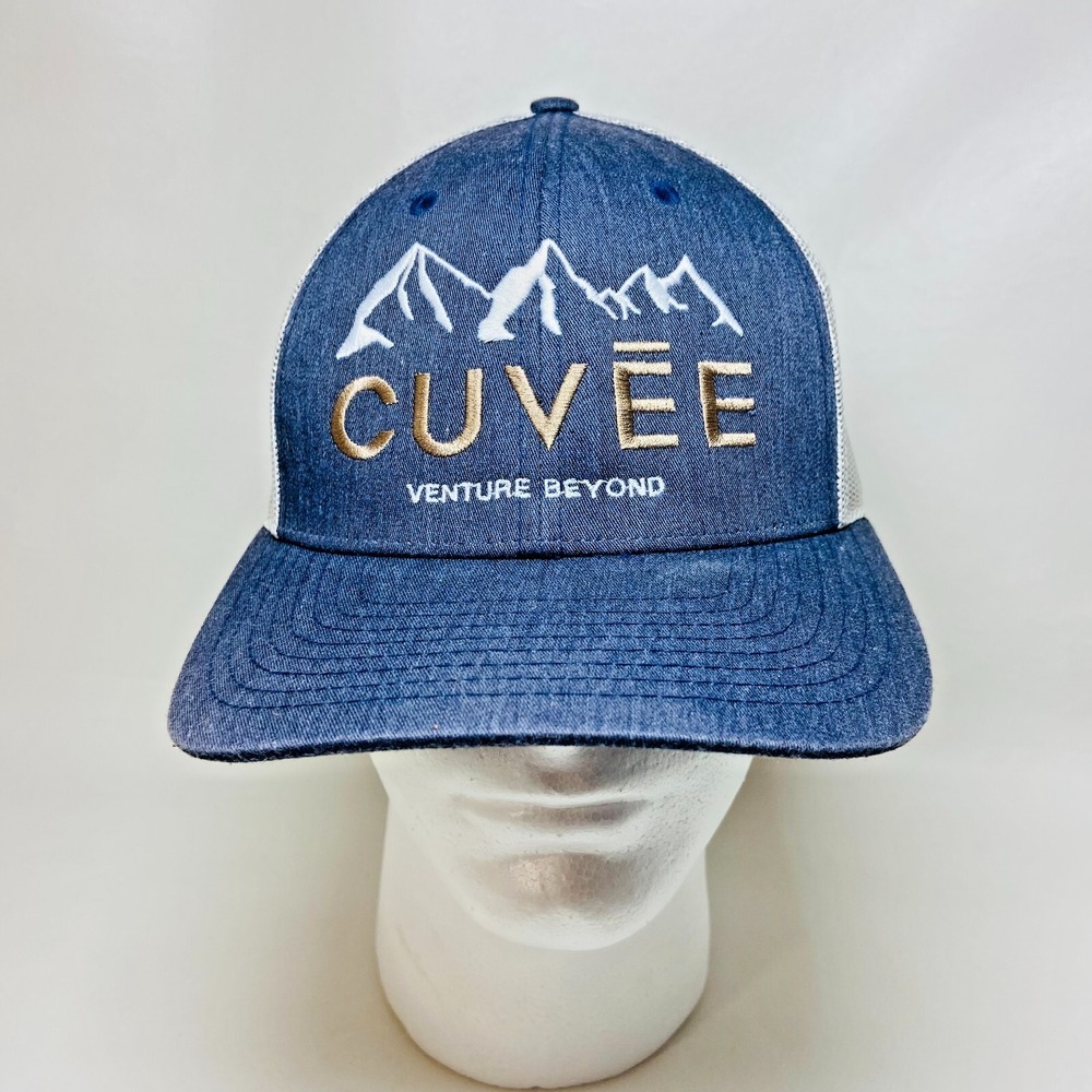 Cuvee Venture Beyond Snapback Hat Richardson MD/LG 115 Mountains Cap‎ Blue Golf